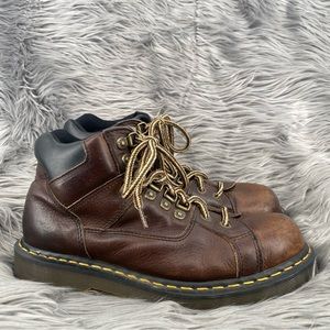 Dr Martens Platform Chunky 9728 Bark Grizzly Hiking Boot Made in England Size 10